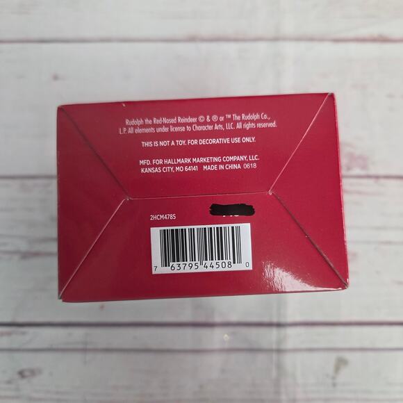 Hallmark Santa Claus Rudolph the Red Nosed Reindeer Movie Red Box Ornament New - Picture 5 of 5